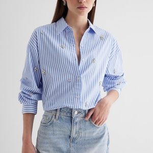 Express Rhinestone Boyfriend Portofino